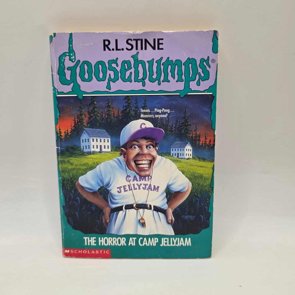 Goosebumps The Horror at Camp Jellyjam R.L. Stine Book 33 1st Print 1995 Vintage